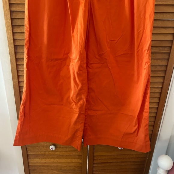 Maeve By Anthropologie Women’s Orange Slouchy Wide Leg Trousers Sz 4 - Picture 4 of 8